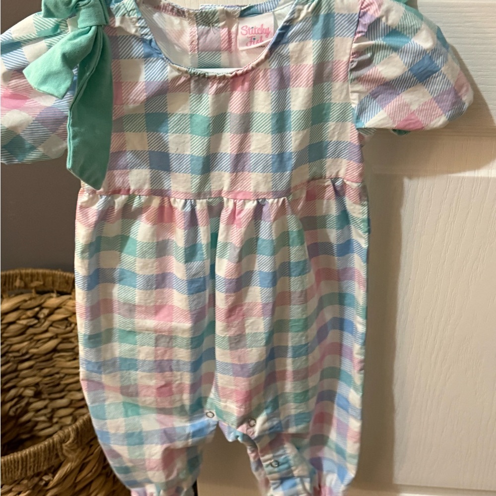 Stitchy fish romper